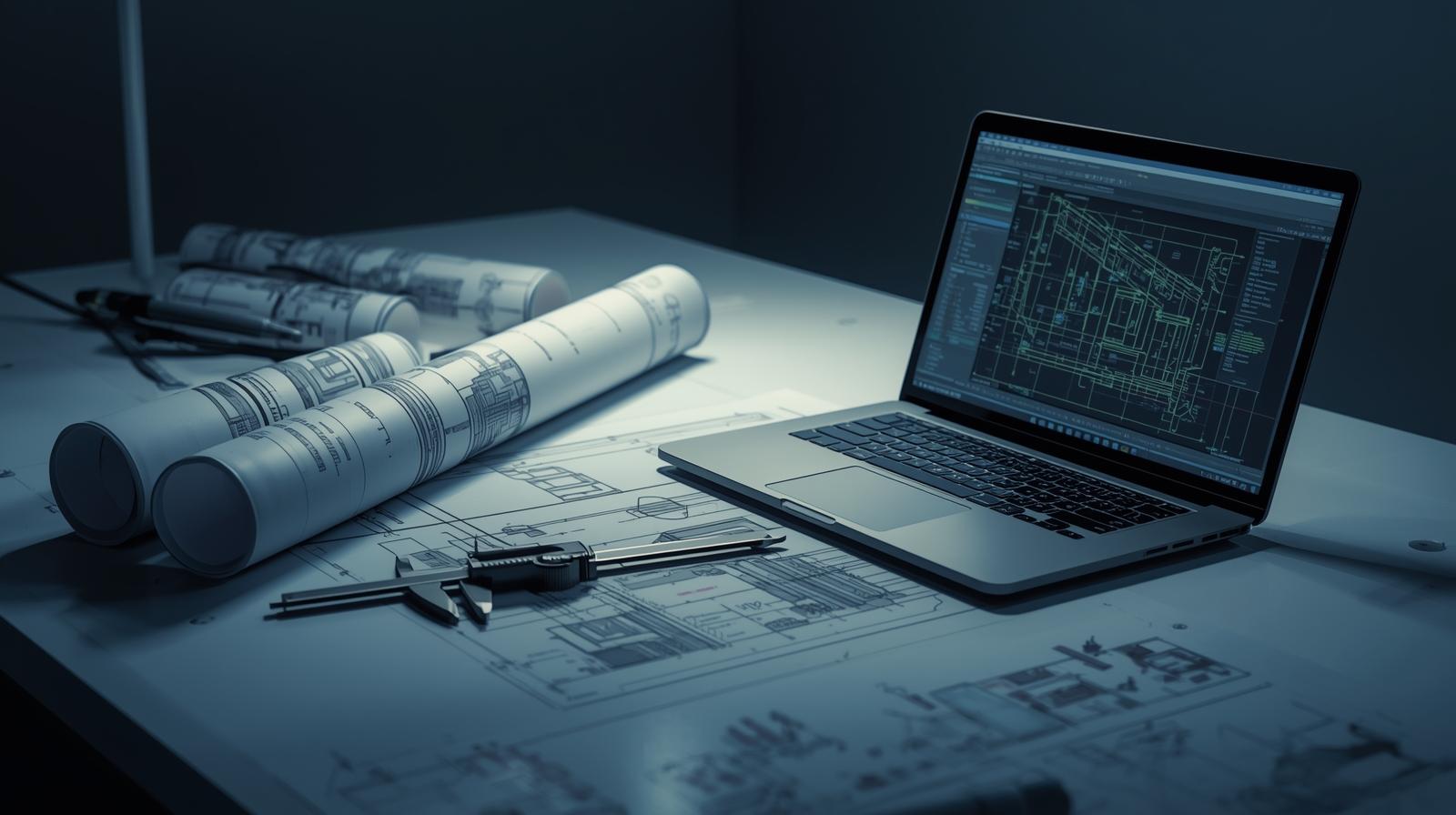 Engineering and CAD workspace